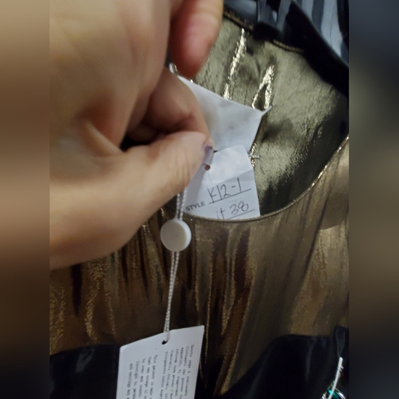 Sz 38 NWT Martin Margiela golden lame dress - Picture 2 of 4